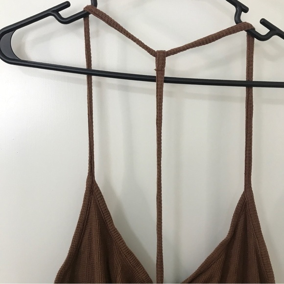 3/$15 Prettylittlething brown thermal spaghetti strap maxi dress  20 - Picture 5 of 11